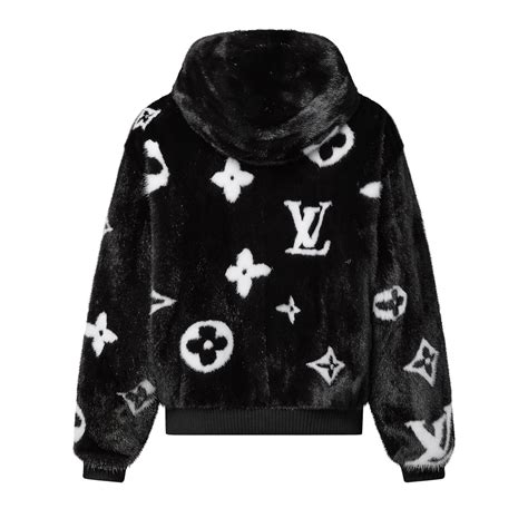 louis vuitton mink hoodie|mink fur monogram hoodie.